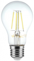 Bec E27 A60 Filament Led Dimabil Alb Cald 8W 