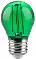 Bec Led E27 2w Filament Verde G45 