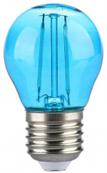 Bec Led G45 E27 2w Filament Albastru. 