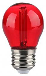 Bec Led G45 E27 2w Filament Lumina Rosu 