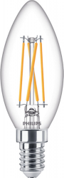 Bec Led Philips 4 5 W &ndash 40 W Lumina Calda Lumanare Reglare Intensitate Luminoasa E14 470 Lm 2200 - 2700 K 15000 H 230v Transp