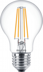 Bec Led Philips A60 7 W &ndash 60 W Iluminare Alb Cald Soclu E27 806lm Temperatura 2700 K Forma Clasic Durata Viata 15000 H Transpar 