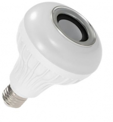 Bec Multifunctional Klausstech 12 W Lumini Led Rgb Difuzor Integrat Telecomanda Inclusa Design Modern Alb 