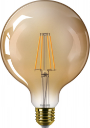Bec Philips Vintage Putere Reglabila De 7.2w 50w Soclu E27 650 Lm 2200 K Iluminare Alb Cald 15.000 H Tensiune 230v Forma Glob 