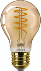 Bec Vintage Led Philips 5 5 W &ndash 25 W Flacara Calda Soclu E27 Reglarea Intensitatii 2000 K 250 Lm Lumina Instantanee Transparen 