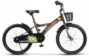 Bicicleta Copii 7-10 ani Velors V2001B 20 Negru/Portocaliu 