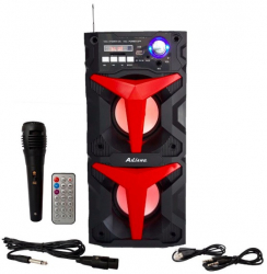 Boxa Audio Portabila Ailiang Karaoke Si Bass Puternic Telecomanda Port Usb Micro Sd Radio Fm Aux In Conectivitate Bluetooth 30 W 