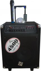 Boxa Audio Portabila Klausstech Conectare Bluetooth Putere 200 W Port Usb Cititor De Card Sd Functia De Joc De Lumini Disco Glob 