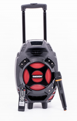 Boxa Audio Profesionala Klausstech 120 W Telecomanda Microfon Wireless Acumulator Li-ion Bluetooth Usb Mp3 12v Si 