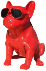 Boxa Bulldog Klausstech Bluetooth Card Radio Design Modern Bass Lumini Led Amplificator Rosu 