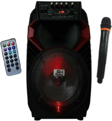 Boxa Cu Statie Activa Tip Troller Difuzor 8 Inch Microfon Wireless Telecomanda Bluetooth Cititor Stick Usb Card Microsd Radio F 