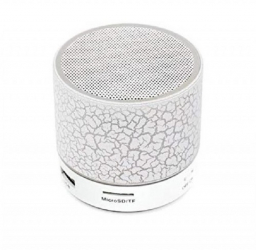 Boxa Klausstech Auto Bluetooth 4 W Slot Sd Card Usb Lumini Ambientale Dimensiuni Reduse Design Modern Culoare Alb 