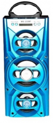 Boxa Portabila Cu Bluetooth Sd Card Usb Intrare Microfon Jocuri Lumini Disco Argintiu 