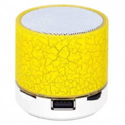 Boxa Portabila Mini Speaker Klausstech Interfata Wireless Bluetooth Mp3 Si Radio Fm Galbena 