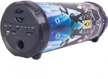 Boxa Portabila Putere 50w Bluetooth Port Usb Aux Mp3-player Cititor Carduri Sd Acumulator Incorporat 1200 Mah Negru 