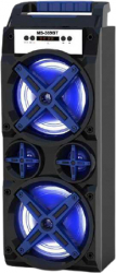 Boxa Portabila Tip Troler Display Led Usb/tf/fm Bluetooth Putere 28w 2 Difuzoare Negru 