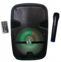 Boxa Profesionala Activa Radio Card Usb Bluetooth Mp3 microfon Karaoke Wireless Telecomanda 