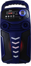 Boxa Profesionala Karaoke Bluetooth Usb Telecomanda Card Reader Albastru 