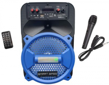 Boxa Profesionala Portabila Klausstech 50 W Display Led Microfon Inclus Telecomanda Inclusa Conectivitate Bluetooth Port Usb Slot Car 