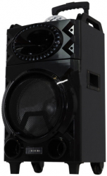 Boxa Troler Audio Redare Bluetooth/usb/mp3 2 Microfoane 120w Subwoofer Activ Radio Fm Alimentare 220v- 50hz/60hz Egalizator Negru 