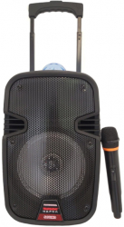 Boxa Troler Cu Difuzor 8&rdquo Bluetooth/sd/mp3 Egalizator Radio Fm Intrare Usb Alimentare 220v- 50hz/60hz Usor De Transportat Negru 