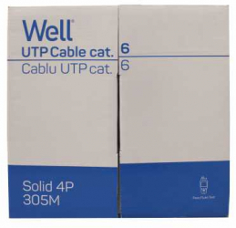 Cablu Utp Cat6 8 Fire Din Cupru 305m Well 