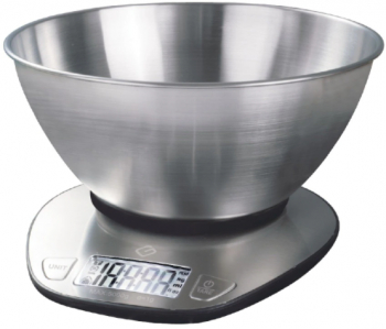 Cantar De Bucatarie Klausstech Inox Digital Suporta 5 Kg Material Din Plastic Precizie 0.01 Kg Functie Zero Functioneaza Cu 2 Bateri 
