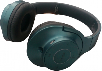 Casti Klausstech Audio Wireless Fm Cititor Microsd Microfon Incorporat Albastre 