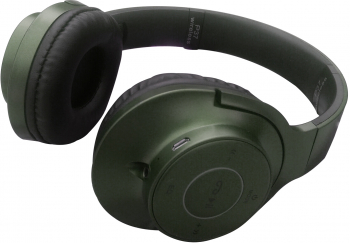 Casti Audio Wireless Fm Cititor Microsd Microfon Incorporat Verde 