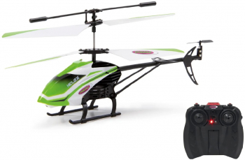 Elicopter RC cu telecomanda Helox / Gyroscop pentru stabilizarea zborului / Lungime 24 cm / IR / Lumina LED / Demo / 3+2 canale / RTF / 14+ 