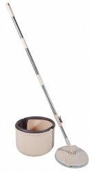 Galeata Profesionala Cu Mop Rotativ Forma Rotunda Dimensiuni 31x29x20 Cm Lungime Maner 130 Cm Capacitate 4.5 L Plastic Si Metal 2 Lave