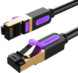 High Quality 2m Black CAT7 SFTP Network Cable 