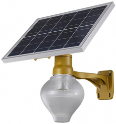 Lampa Cu Panou Solar Klausstech Telecomanda 20w Control De La 15m Distanta Ip65 Ergonomic Si Compact Rezistenta La Apa Si Intemperii 