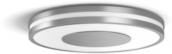Lampa De Plafon Led Philips Cu Ambianta Alba Control Bluetooth Material Metal Zigbee Light Link Eyecomfort 2400 Lm 25000 Ore Argintiu 
