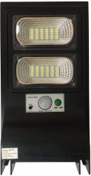 Lampa Solara Led De Exterior Klausstech Putere 40 W Waterproof Senzor Crepuscular Si Miscare telecomanda Inclusa Design Modern Negru 
