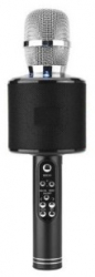 Microfon Klausstech Karaoke Cu Leduri Multicolore Usb Tf Card Aux In Jack 3 5 Mm Culoare Negru 