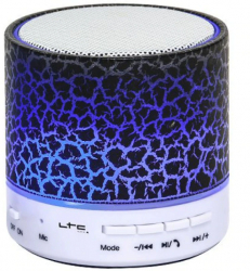 Mini Boxa Klausstech Iluminata Cu Led Bluetooth Usb/aux/mic Negru 