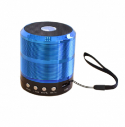 Mini Boxa Portabila Klausstech Handsfree Usb Bluetooth Radio Fm Design Compact Moderna Usor De Folosit Albastru 