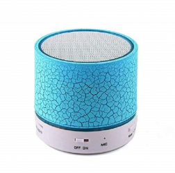 Mini Speaker Klausstech Cu Functie Conectivitate Bluetooth Mp3 Slot Sd Card Radio Fm Port Usb Lumini Led Design Modern Albastru 