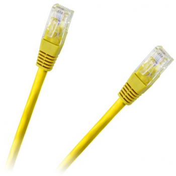 Patchcord UTP Cat6E galben 1.5m - Cablu de calitate. 