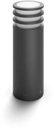 Piedestal Iluminare Exterior Philips Cu Led E27 Lumina Alba Calda 2700k Stil Modern Autonomie 25000 Ore Ip44 Putere Bec 9w Intensitate 
