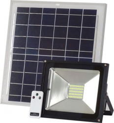 Proiector Klausstech Cu Lumina Led Smd 30w Plus Un Panou Solar De Reincarcare 