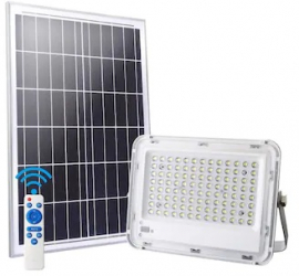 Proiector Led Klausstech Cu Panou Solar Si Telecomanda 200 W Autonomie 10 H Durata De Functionare 60.000 H 