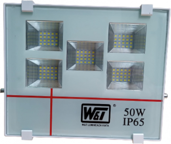 Proiector LED Putere 50W Lumina Rece 100 de LED-uri 4500 lumeni Unghi Luminos 120° Usor Alb 