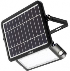Reflector Solar Led 10 W Flux Luminos 1000 Lm Temperatura Culoare 6000 K Acumulator Li-ion Dimensiuni Reduse Design Ergonomic Negru 