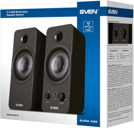 SVEN 430 USB Speakers - Premium Sound and Elegant Design 