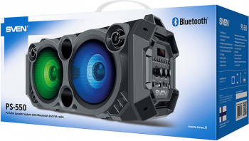 SVEN PS-550 Speakers 36W Bluetooth Black LED Lights