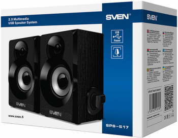 SVEN SPS-517 Speaker 6W Black+Wood 