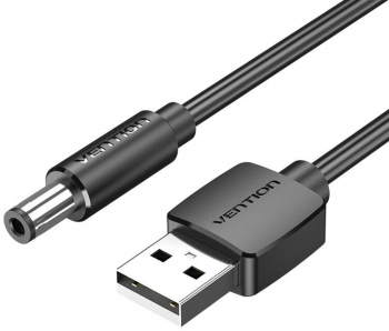 Vention CEYBD Cablu USB to DC 5.5mm 0.5m negru 