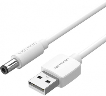 Vention CEYWF Cable USB to DC 5.5mm 1m White 